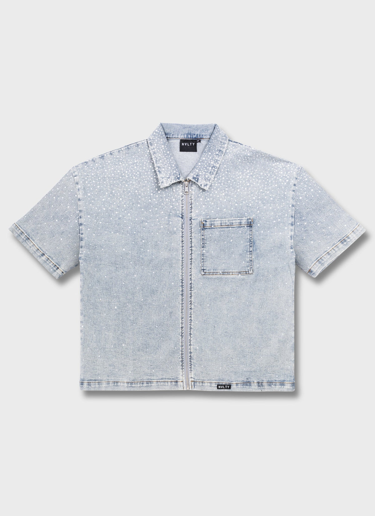 Vintage Flooded VVS Denim Shirt - Blue