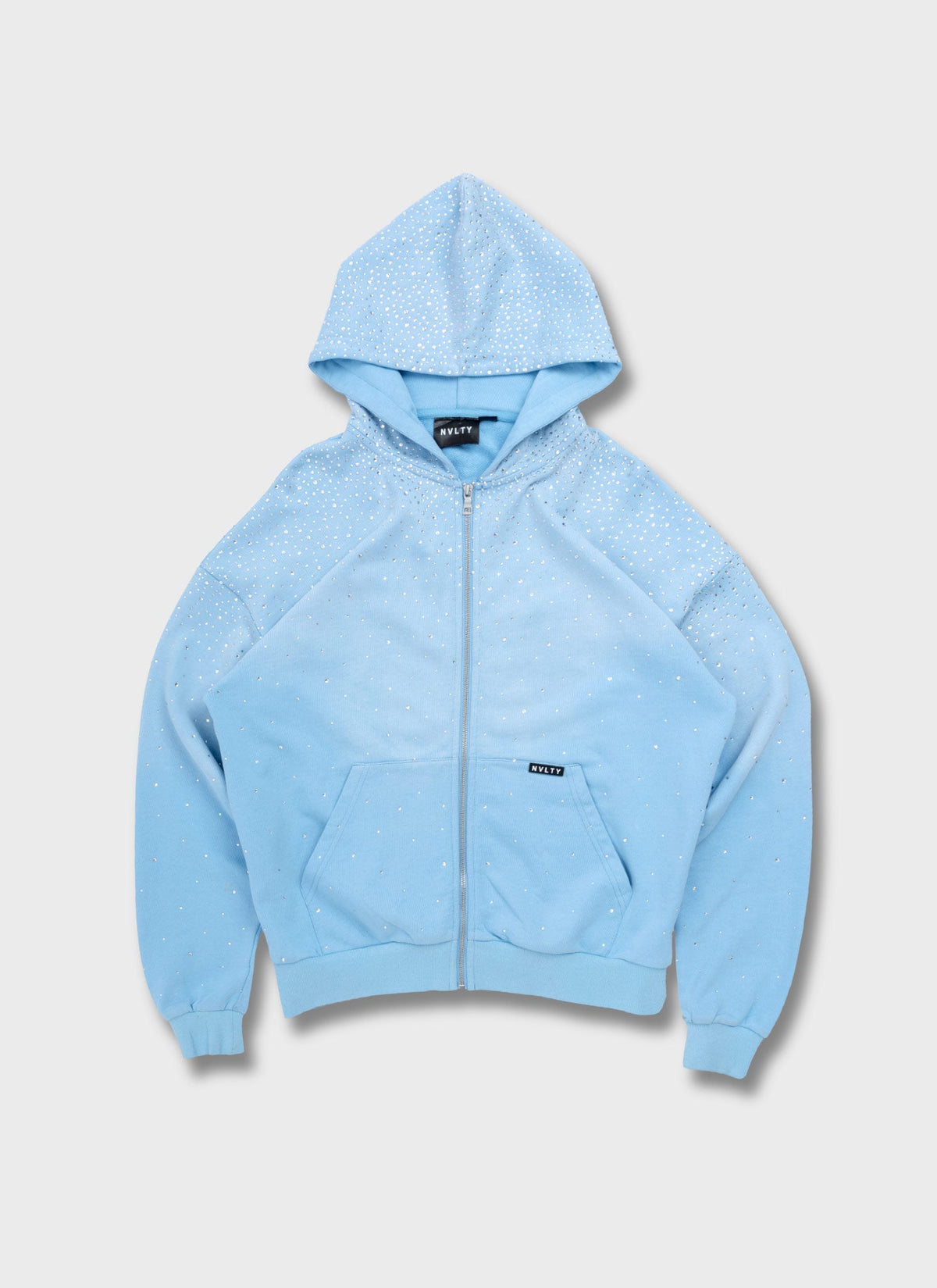 Vintage Flooded VVS Zip Hoodie - Baby Blue