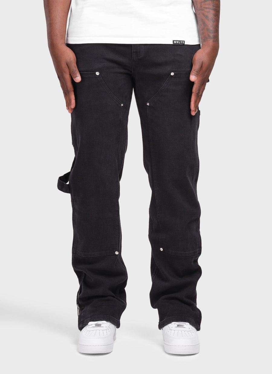 Vintage Carpenter Rivet Jeans - Black