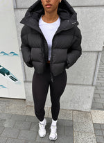 Vintage Puffer Jacket - Black