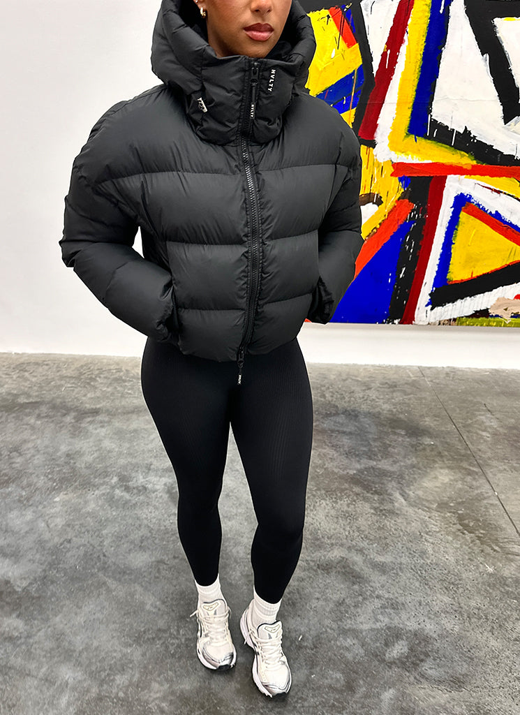 Vintage Puffer Jacket - Black