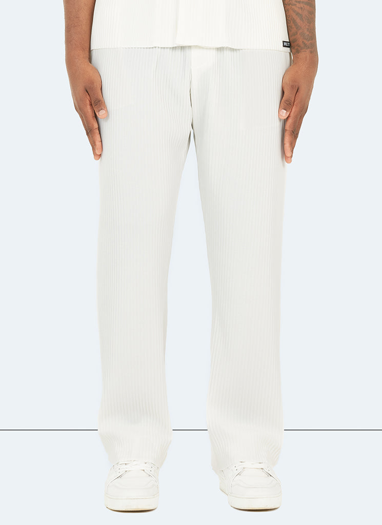 Pleated Trousers - White