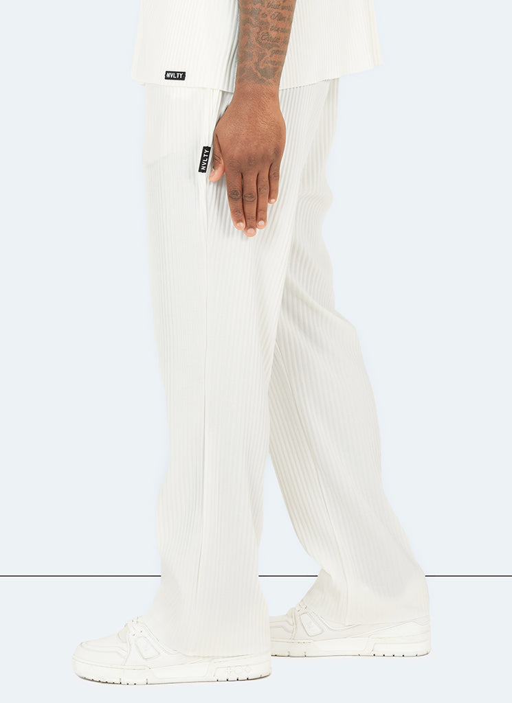 Pleated Trousers - White