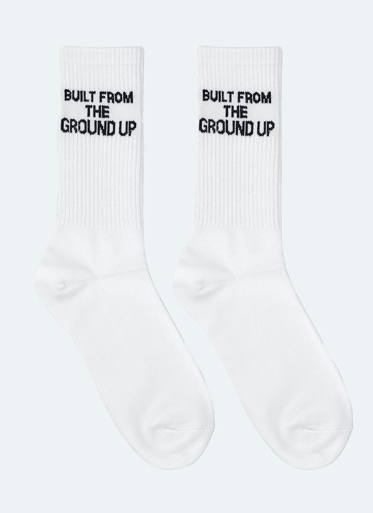 Chaussettes Built From The Ground Up - Blanc