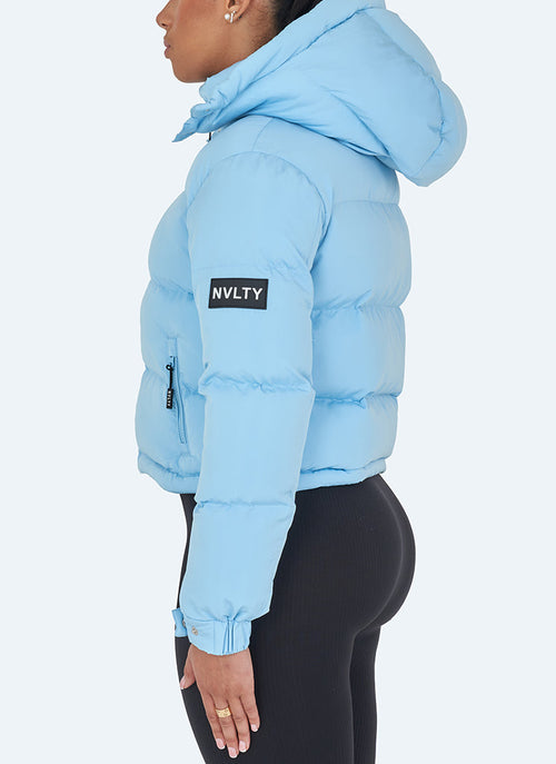 Essential Puffer Jacket - Baby Blue