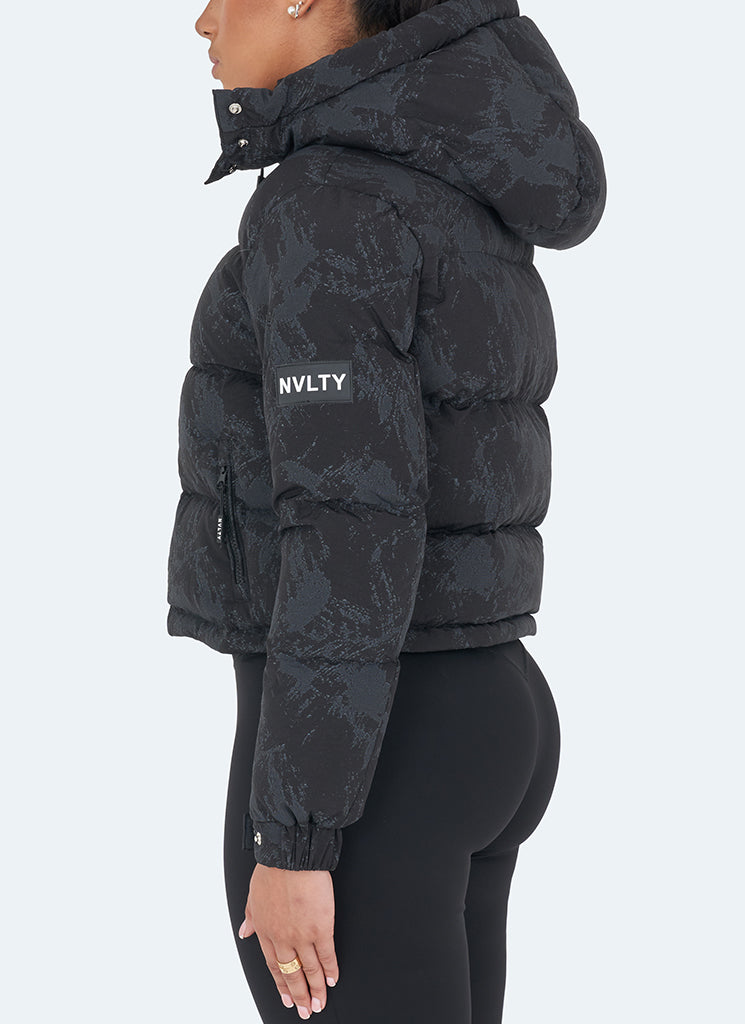 Concrete Puffer Jacket - Black