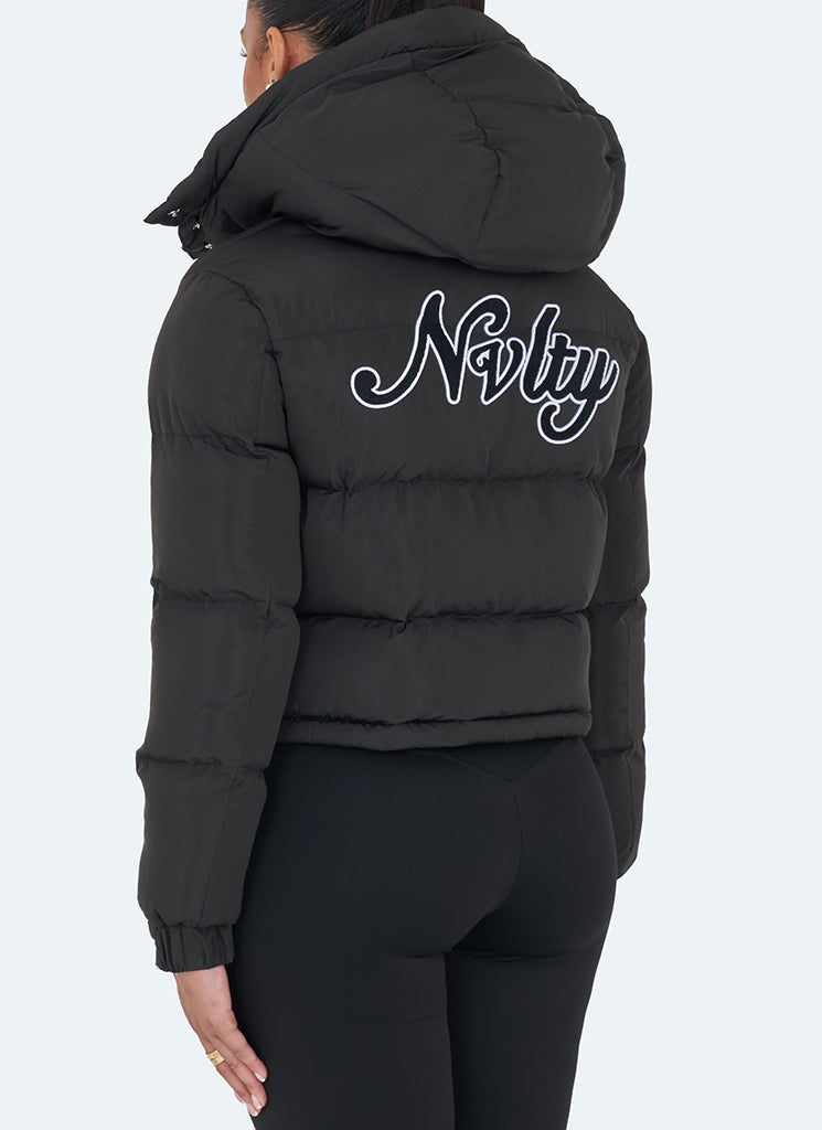 Signature Puffer Jacket - Black