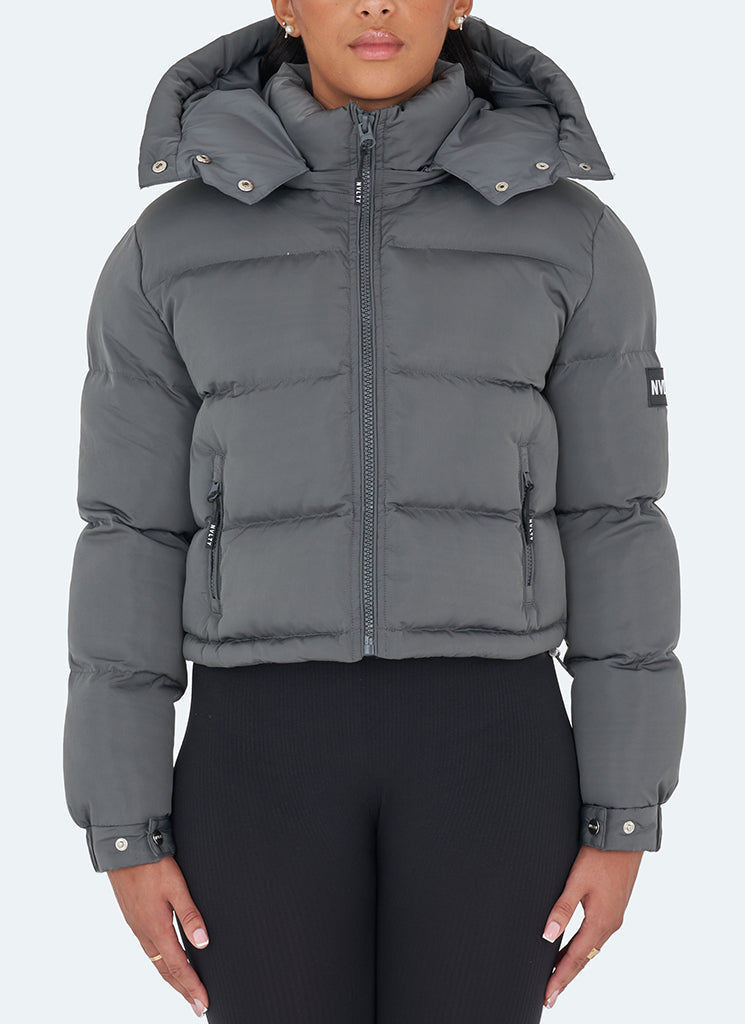 Essential Puffer Jacket - Charcoal Grey