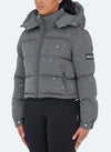 Paint Puffer Jacket - Charcoal Grey