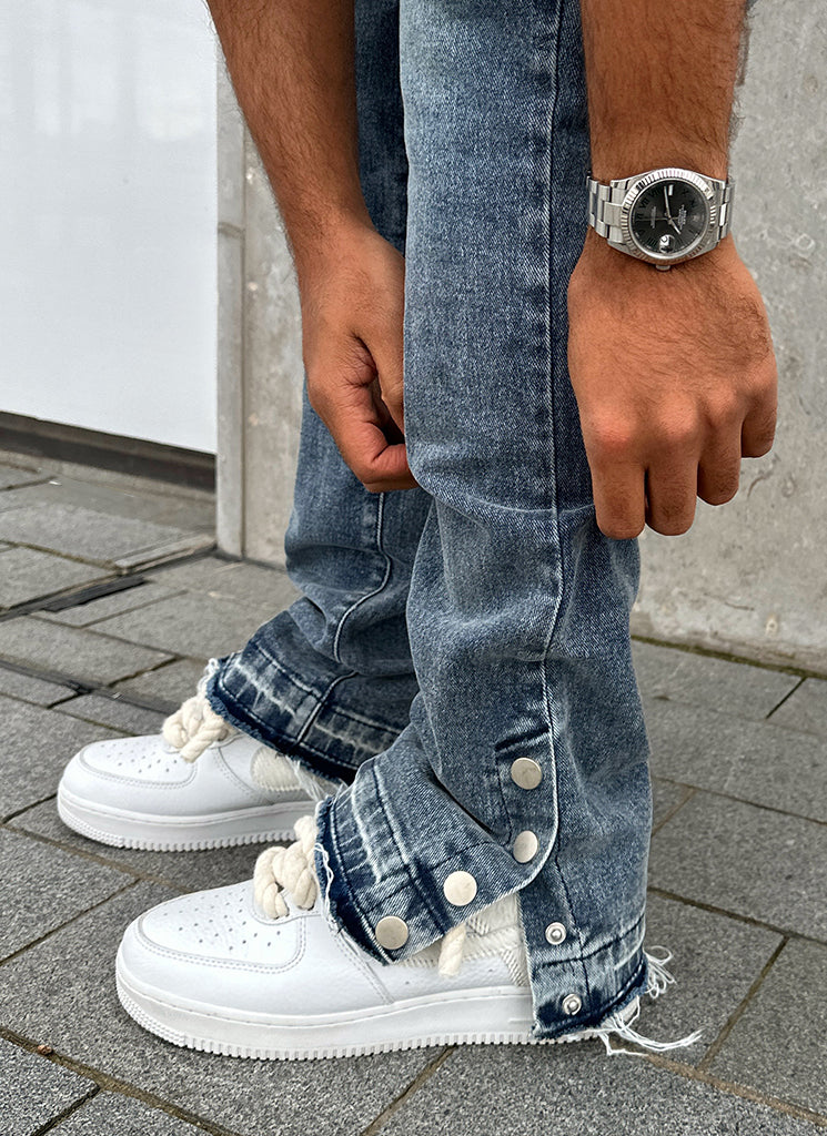 Jean évasé vintage Snapper - Bleu 