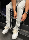 Vintage Flare Paint Joggers - Grey