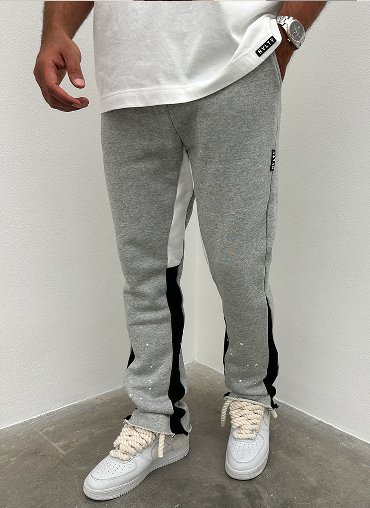 Vintage Flare Paint Joggers – Grau 