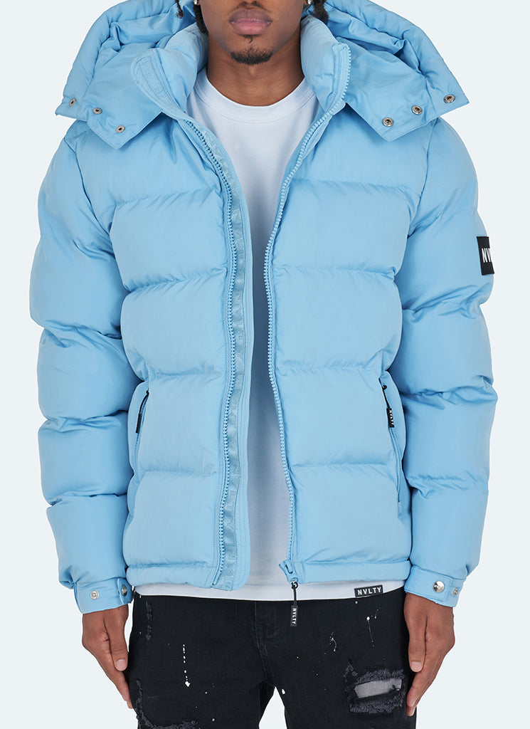 Essential Puffer Jacket - Baby Blue