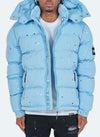 Paint Puffer Jacket - Baby Blue