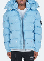 Paint Pufferjacke – Babyblau