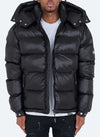 Shiny Puffer Jacket - Black