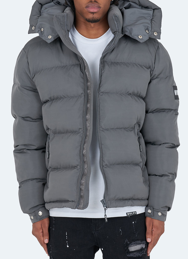 Essential Puffer Jacket - Charcoal Grey