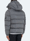 Paint Puffer Jacket - Charcoal Grey