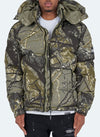 Tree Camo Puffer Jacket - Earth