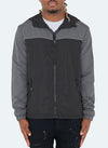 Dual Tone Windbreaker - Black/Charcoal Grey