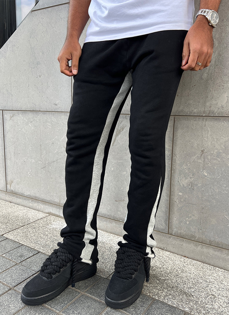 Pantalon de jogging évasé vintage - Noir