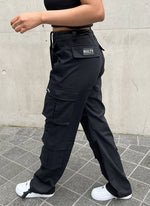 Vintage Wide Leg Cargos - Black