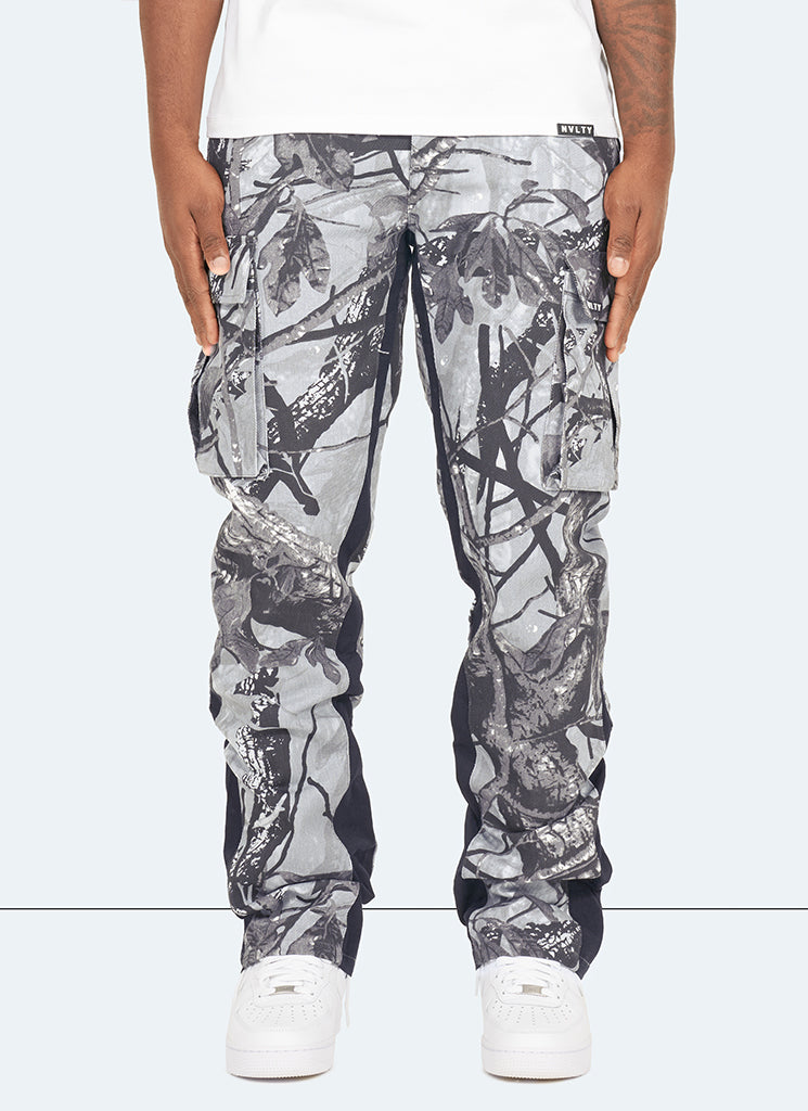 Vintage Flare Cargos – Black Tree Camo