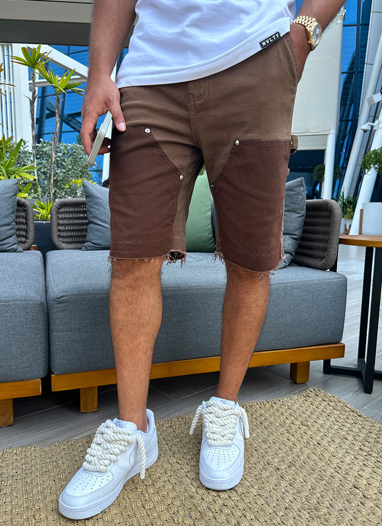 Vintage Carpenter Jeansshorts – Braun