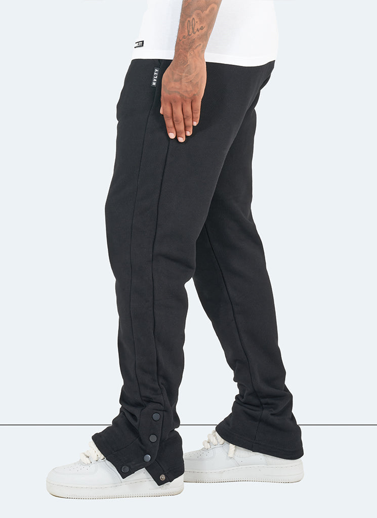 Pantalon de jogging évasé Vintage Snapper - Noir