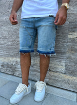 Vintage Carpenter Denim Shorts - Blue