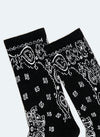 Paisley-Socken – Schwarz