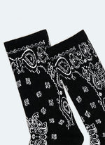 Chaussettes Paisley - Noir