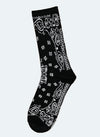 Chaussettes Paisley - Noir