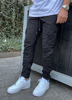 Cargo Toggle Track Pants - Black