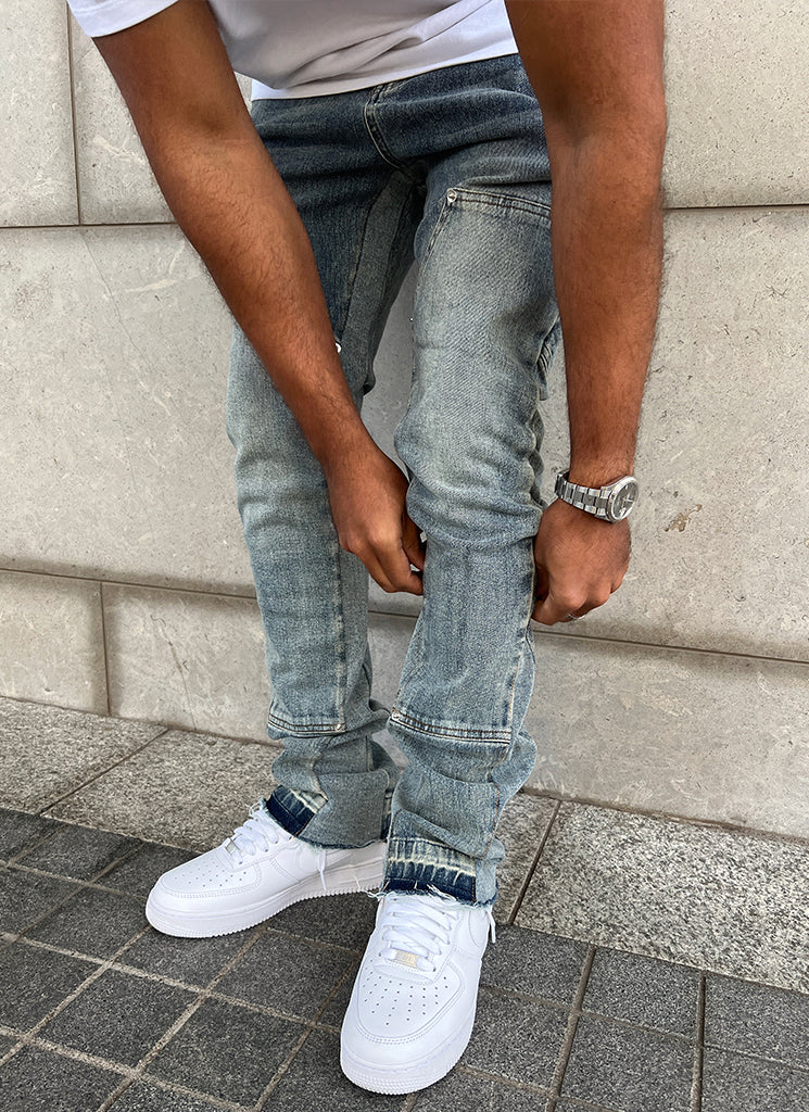 Vintage Flare Carpenter Jeans - Blue