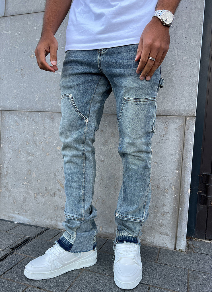 Vintage Flare Carpenter Jeans - Blue