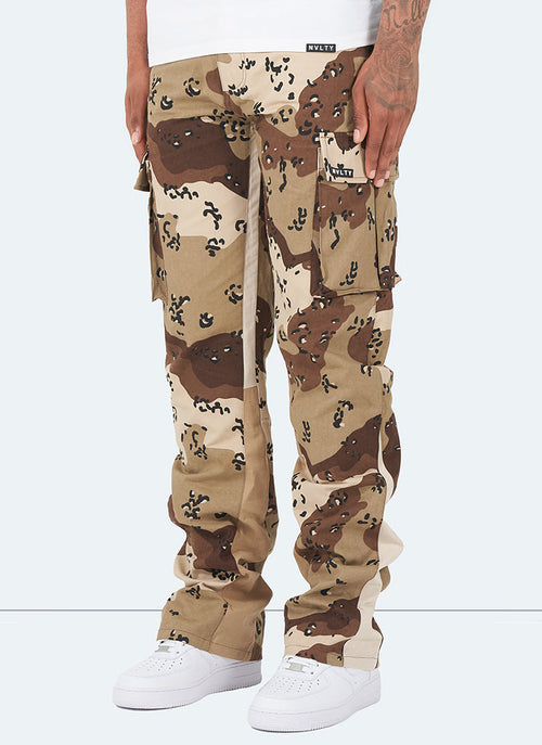 Cargos évasés vintage - Camouflage désert