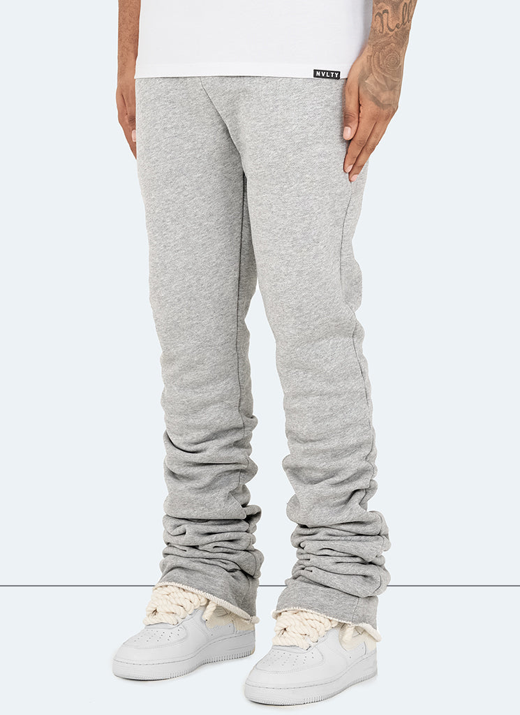 Vintage Stacked Joggers - Grey