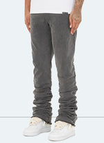 Vintage Stacked Joggers - Washed Black