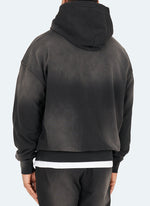 Vintage Sunfaded Hoodie - Black