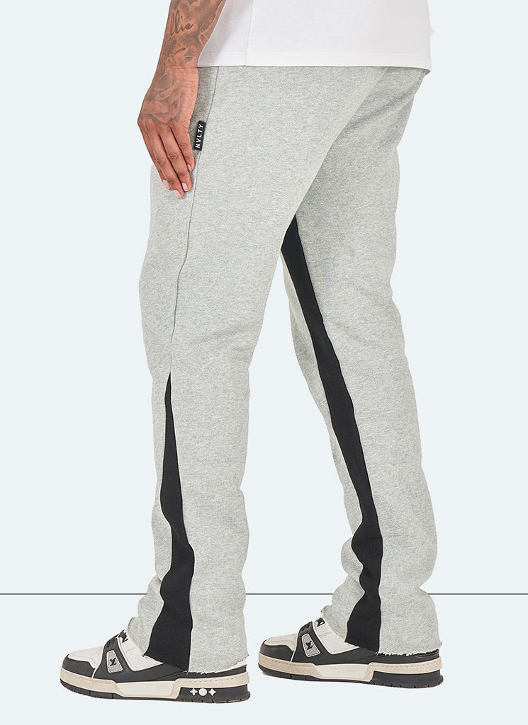 Pantalon de jogging évasé vintage - Gris 