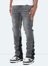 Vintage Flare Paint Jeans - Grey