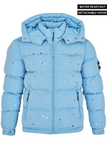 Paint Pufferjacke – Babyblau