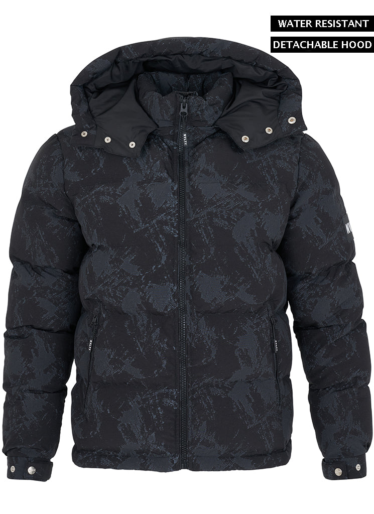 Beton-Pufferjacke – Schwarz