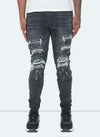 Ripped & Repaired Jeans - Grey