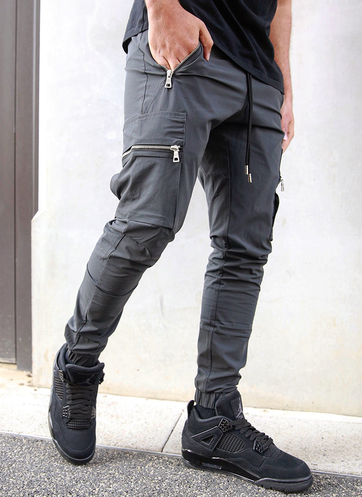 Tactical Track Pants - Charcoal Grey