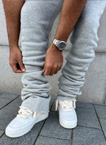 Vintage Stacked Joggers - Grey