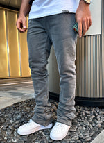 Vintage Stacked Joggers - Washed Black