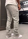 Vintage Stacked Joggers - Grey