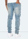 Repaired Paint Jeans - Light Blue